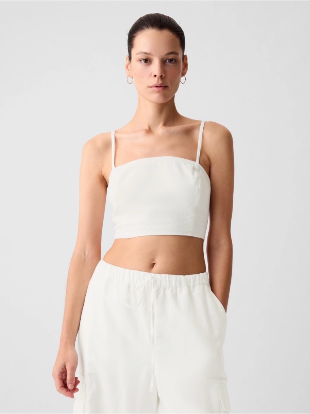 GAP White Linen Cotton Skirt Set - Picture 2 of 10